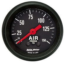 Load image into Gallery viewer, AutoMeter2-1/16in Z-Series Air Pressure Gauge 0-150psi