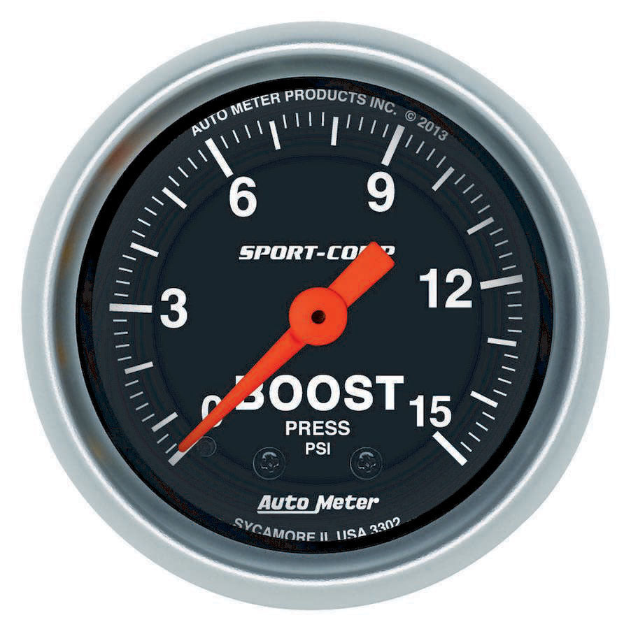 AutoMeter2-1/16 S/C  Boost  Gauge 0-15 PSI