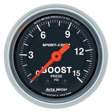 Load image into Gallery viewer, AutoMeter2-1/16 S/C  Boost  Gauge 0-15 PSI