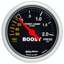 Load image into Gallery viewer, AutoMeter2-1/16in S/C Boost/Vacuum Gauge