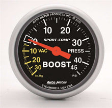 Load image into Gallery viewer, AutoMeter2-1/16in S/C Boost/Vac Gauge