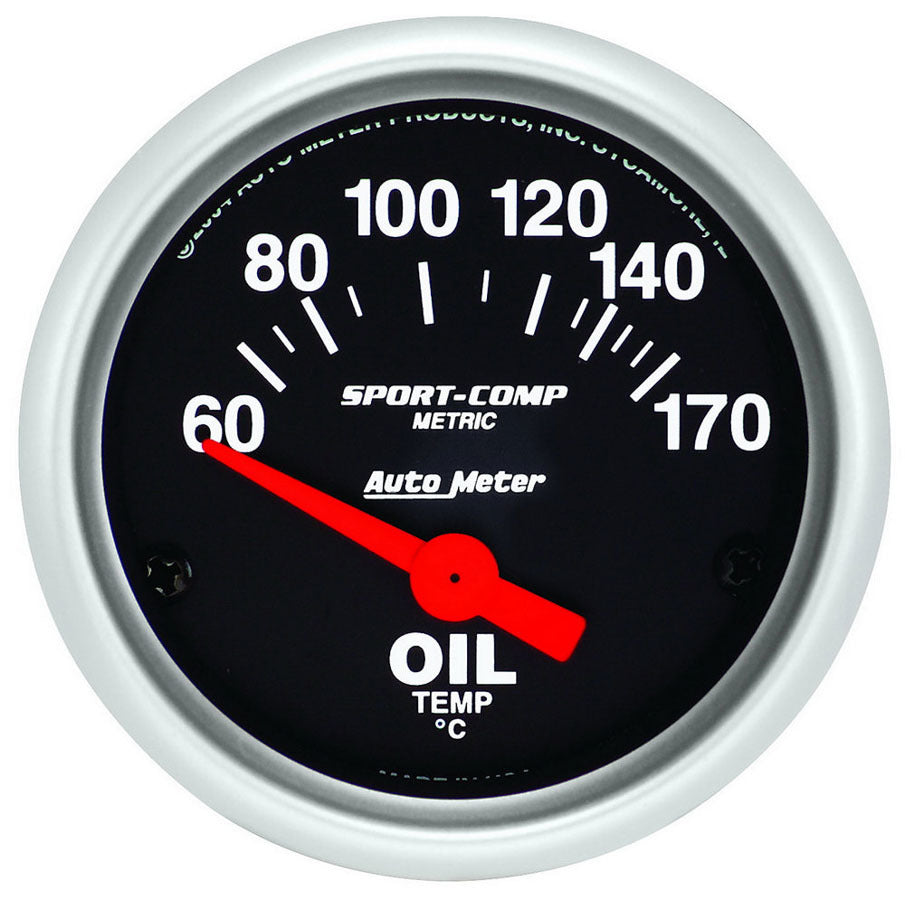 AutoMeter2-1/16 S/C Oil Temp. Gauge 60-170c