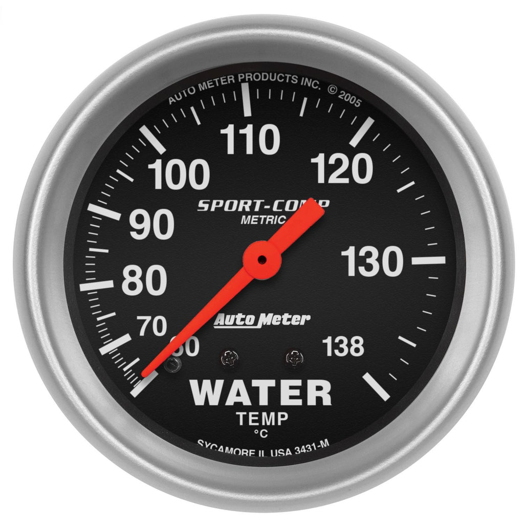 AutoMeter2-5/8in S/C Water Temp. Gauge - Metric