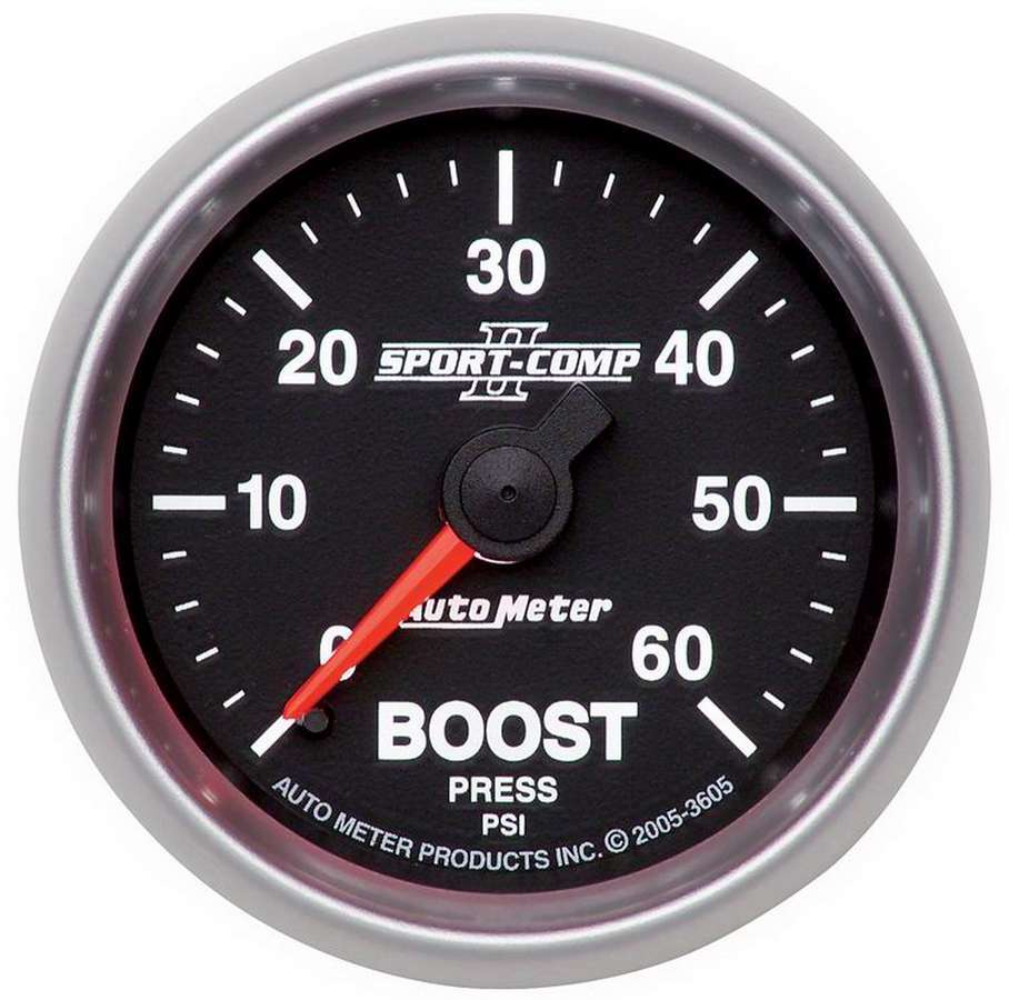 AutoMeter2-1/16in S/C II Boost Gauge 0-60psi