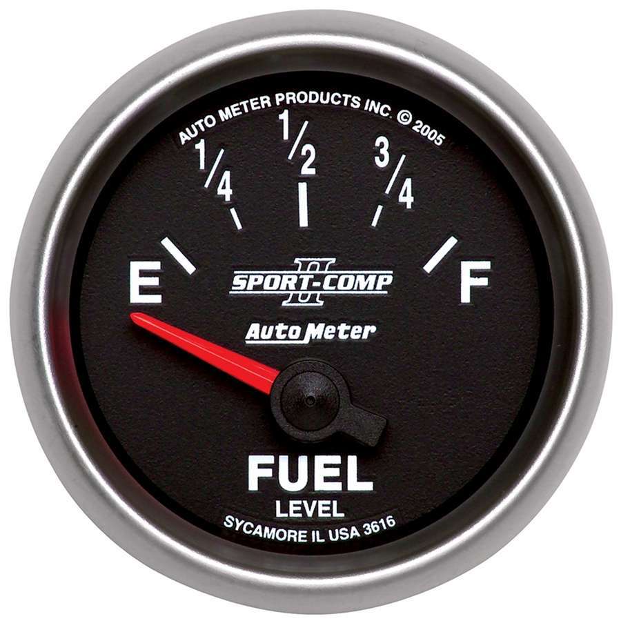 AutoMeter2-1/16in S/C II Fuel Level Gauge 240-33ohms