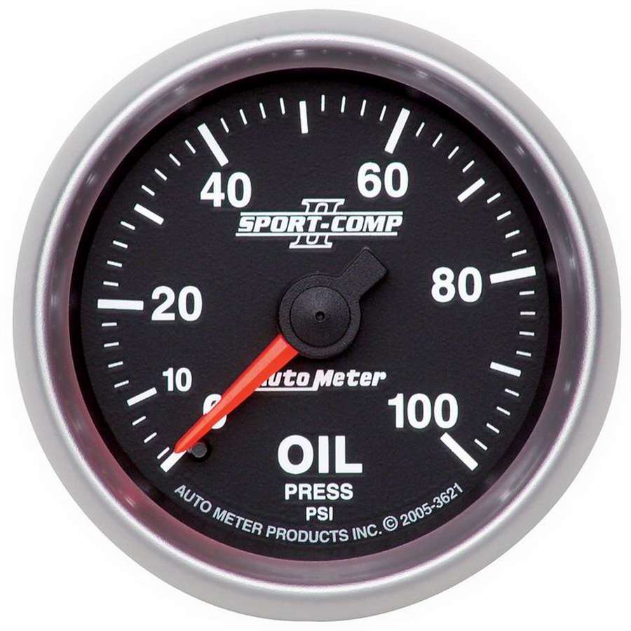 AutoMeter2-1/16in S/C II Oil Pressure Gauge 0-100psi