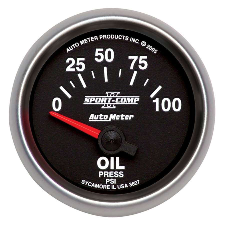 AutoMeter2-1/16in S/C II Oil Pressure Gauge 0-100psi