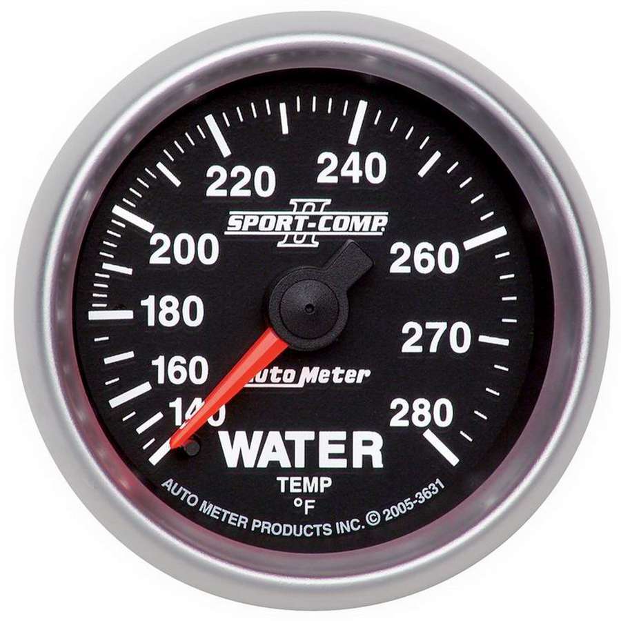 AutoMeter2-1/16in S/C II Water Temp. Gauge 140-280