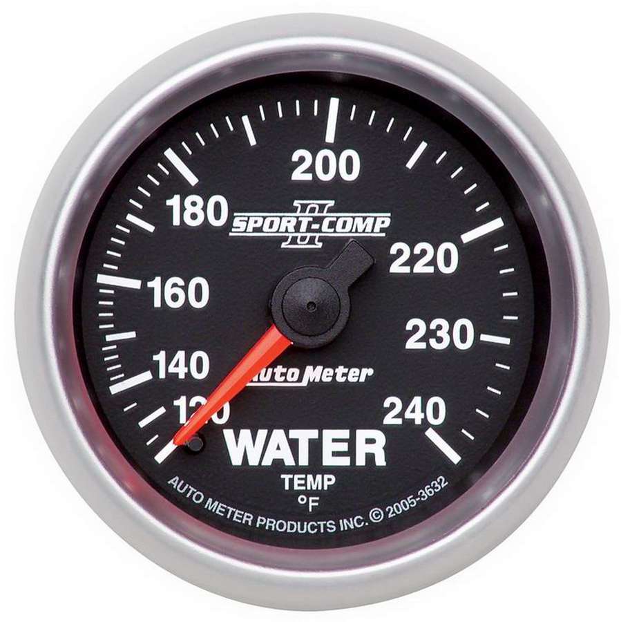 AutoMeter2-1/16in S/C II Water Temp. Gauge 120-240