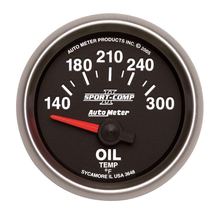 AutoMeter2-1/16in S/C II Oil Temp. Gauge 140-300