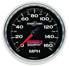 Load image into Gallery viewer, AutoMeter5in S/C II In-Dash Speedo 160MPH