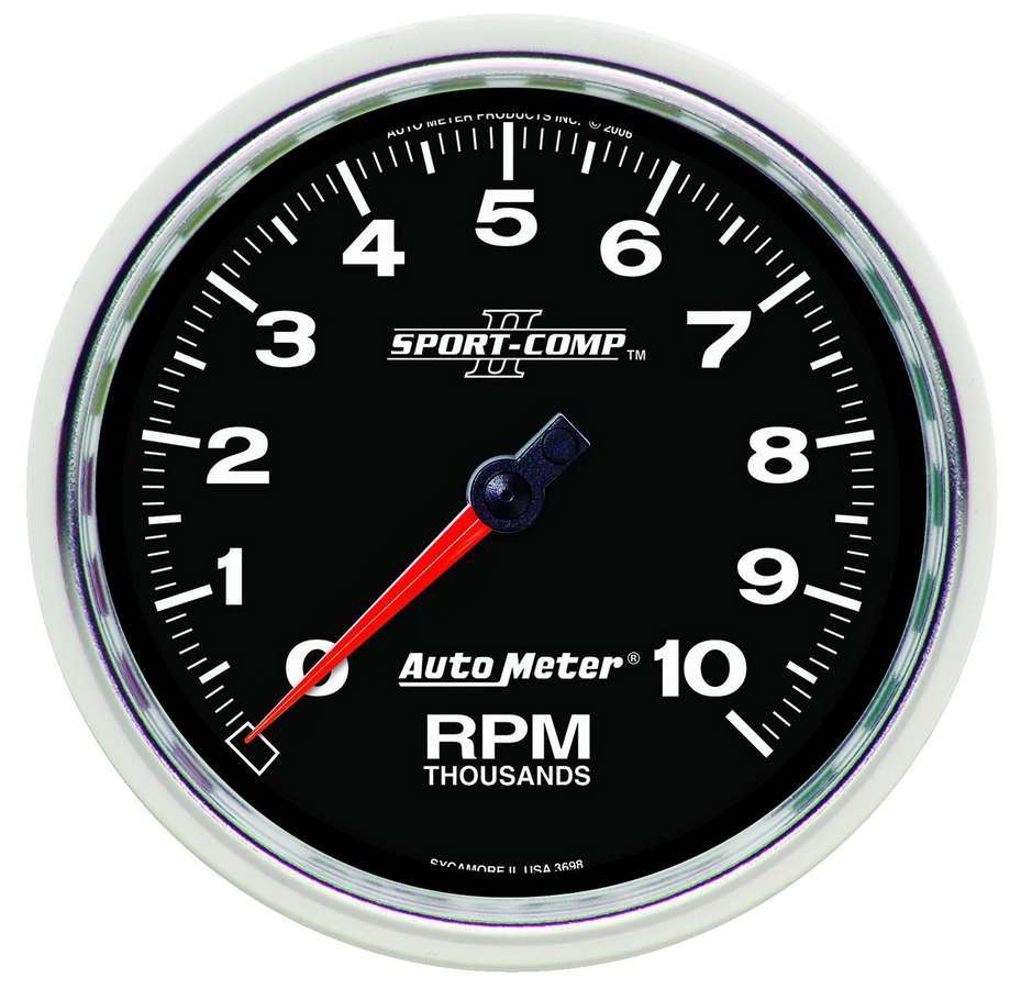 AutoMeter5in S/C II In-Dash Tach 10K RPM