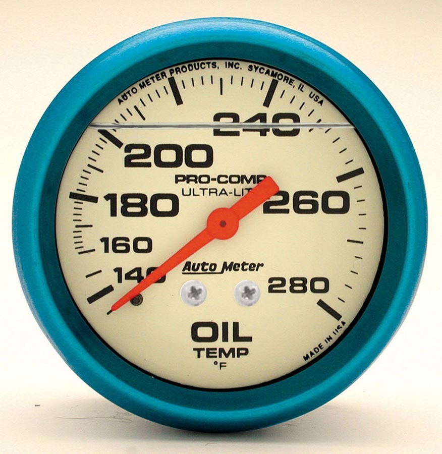 AutoMeter2-5/8 Ultra-Nite Oil Temp Gauge 140-280