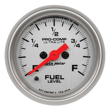 Load image into Gallery viewer, AutoMeter2-1/16in U/L Fuel Level Gauge - Programmable