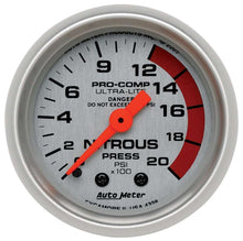 Load image into Gallery viewer, AutoMeter2-1/16in U/L NOS Pressure Gauge 0-2000psi