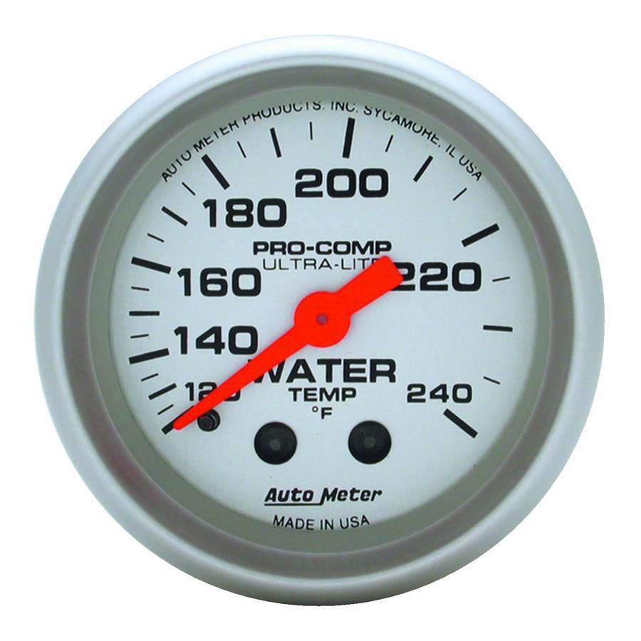 AutoMeter2-1/16in U/L Water Temp Gauge 120-240