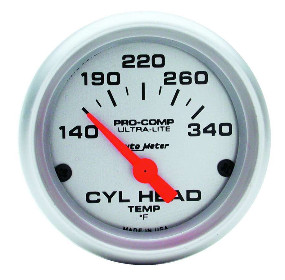 AutoMeter2-1/16in U/L Cyl. Head Temp Gauge - 140-340