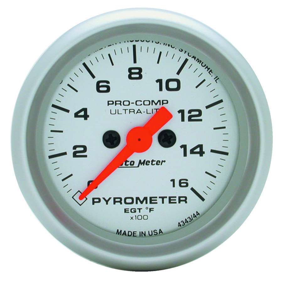 AutoMeter2-1/16in U/L EGT Pyrometer Kit 0-1600