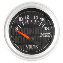 Load image into Gallery viewer, AutoMeter2-1/16in  Voltmeter Gauge Hoonigan Series