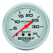 Load image into Gallery viewer, AutoMeter2-5/8in Ultra-Lite 0-35 Boost Gauge