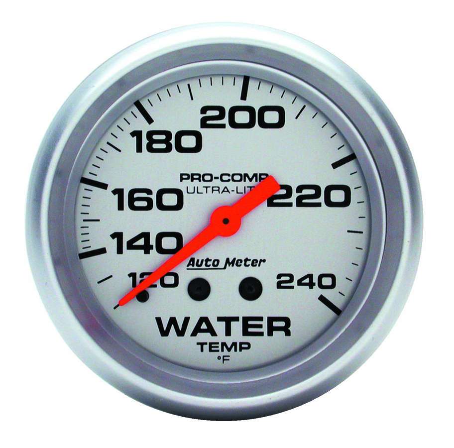 AutoMeter2-5/8 Ultra-Lite Water Temp 120-240 F.Mech 12FT