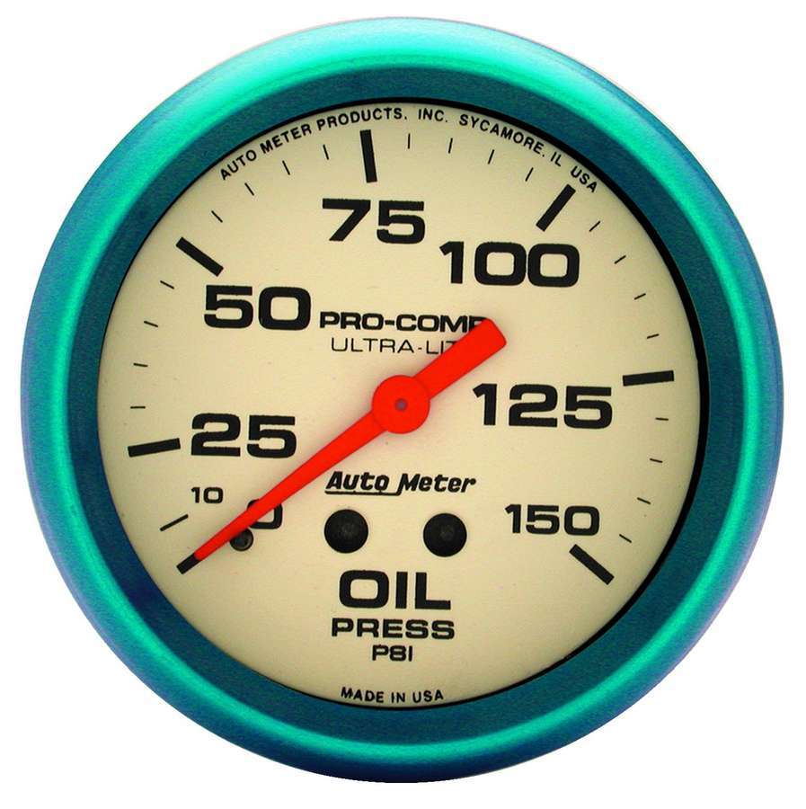 AutoMeter2-5/8 Ultra-Nite Oil Press. Gauge 0-150psi