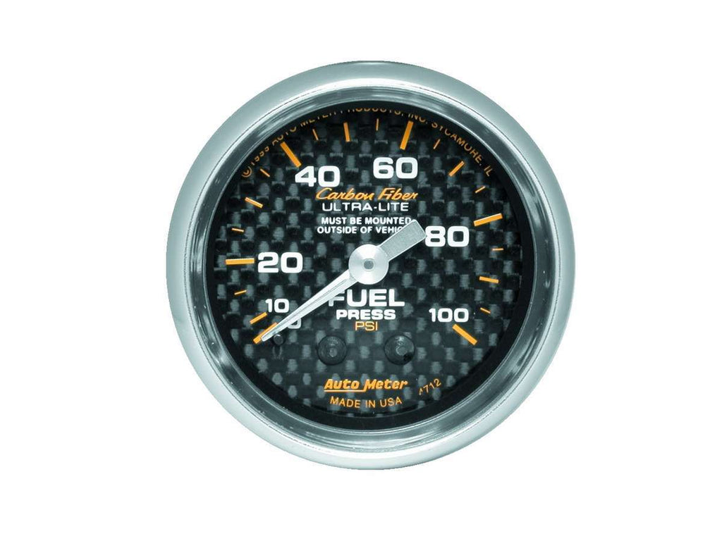 AutoMeterC/F 2-1/16in Fuel Press. Gauge 0-100PSI