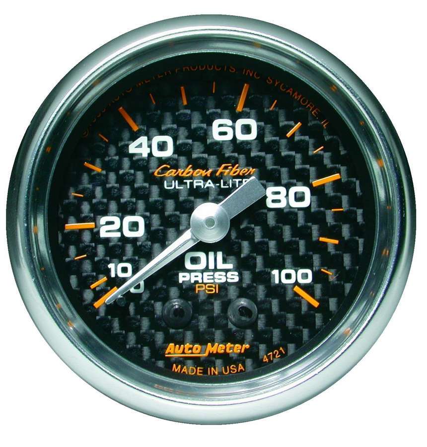 AutoMeterC/F 2-1/16in Oil Pressure Gauge 0-100PSI