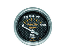 Load image into Gallery viewer, AutoMeterC/F 2-1/16in Oil Pressure Gauge 0-100PSI