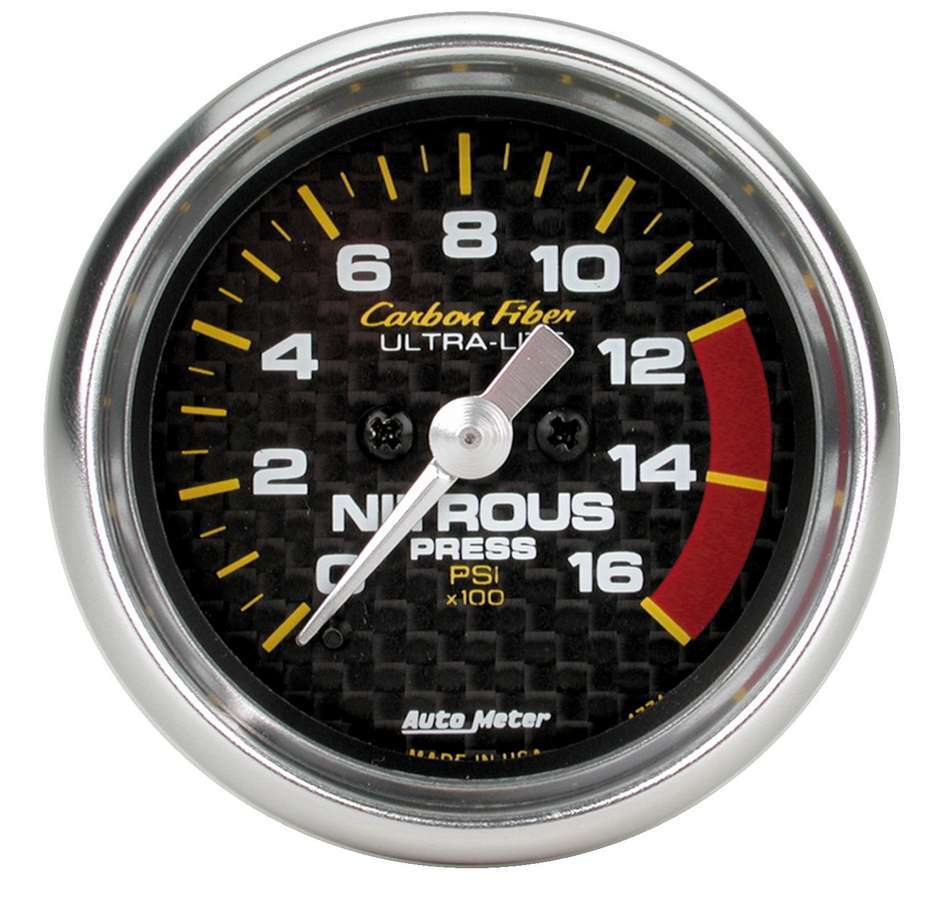 AutoMeter2-1/16in C/F Nitrous Press. Gauge 0-1600psi