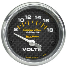 Load image into Gallery viewer, AutoMeterC/F 2-1/16in Voltmeter 8-18 Volts