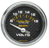 AutoMeterC/F 2-1/16in Voltmeter 8-18 Volts