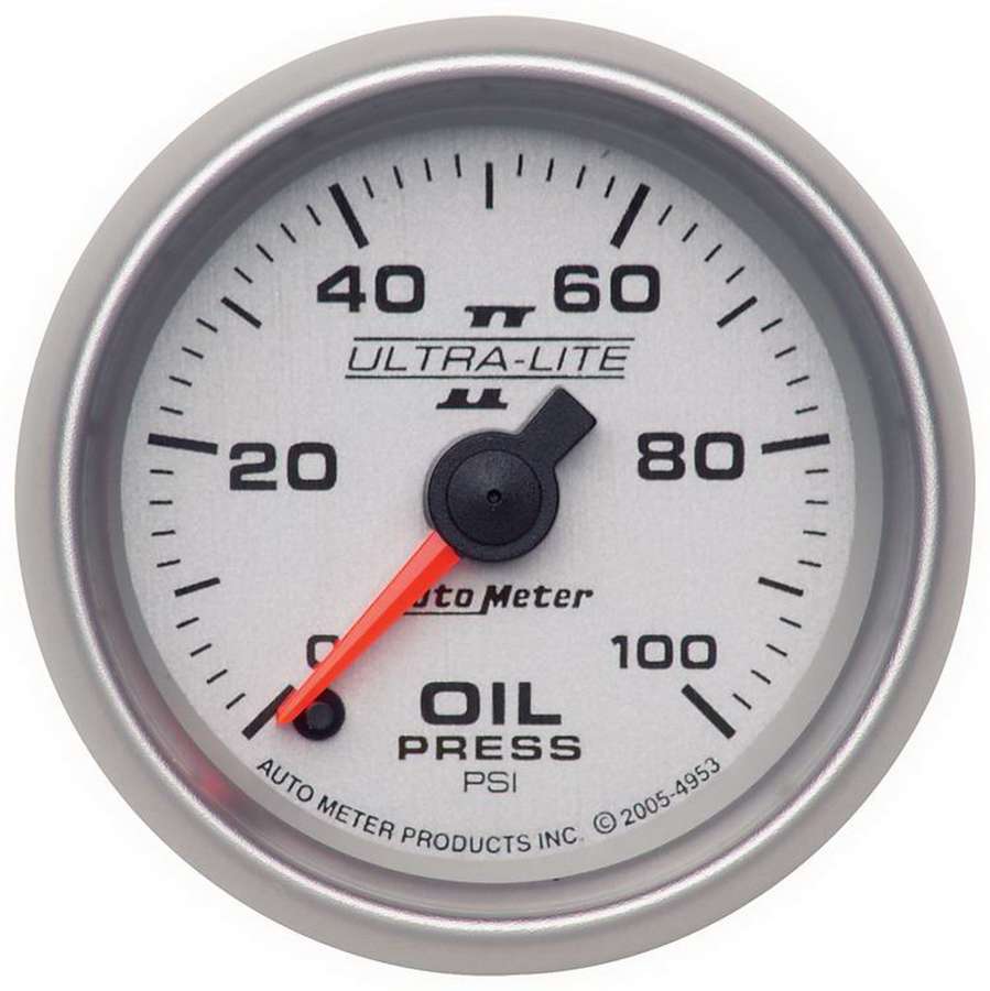 AutoMeter2-1/16in U/L II Oil Pressure Gauge 0-100psi