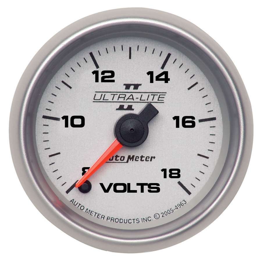 AutoMeter2-1/16 U/L II Voltmeter 8-18 Full Sweep