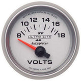 AutoMeter2-1/16in U/L II Voltmeter 8-18 Short Swp