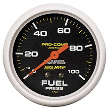 Load image into Gallery viewer, AutoMeter0-100 Fuel Pressure Gaug