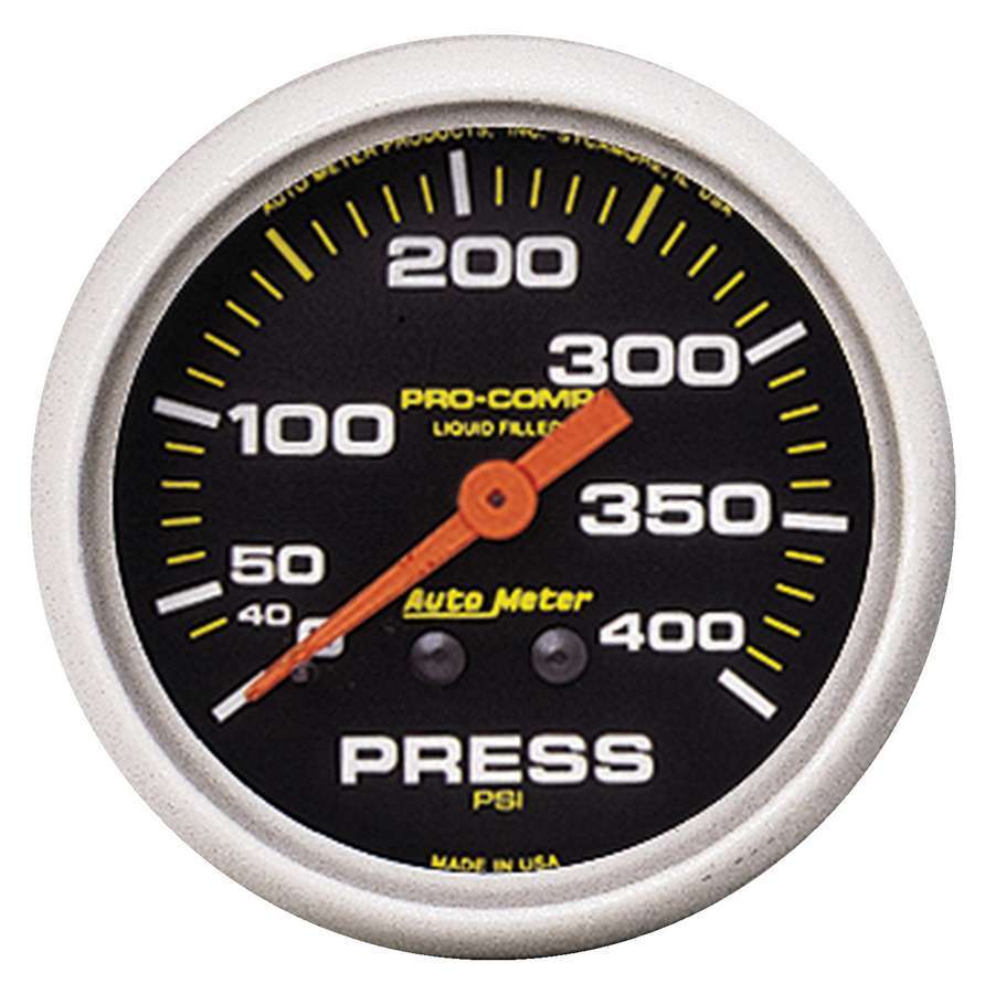 AutoMeter2-5/8 P/C Pressure Gauge 0-400psi