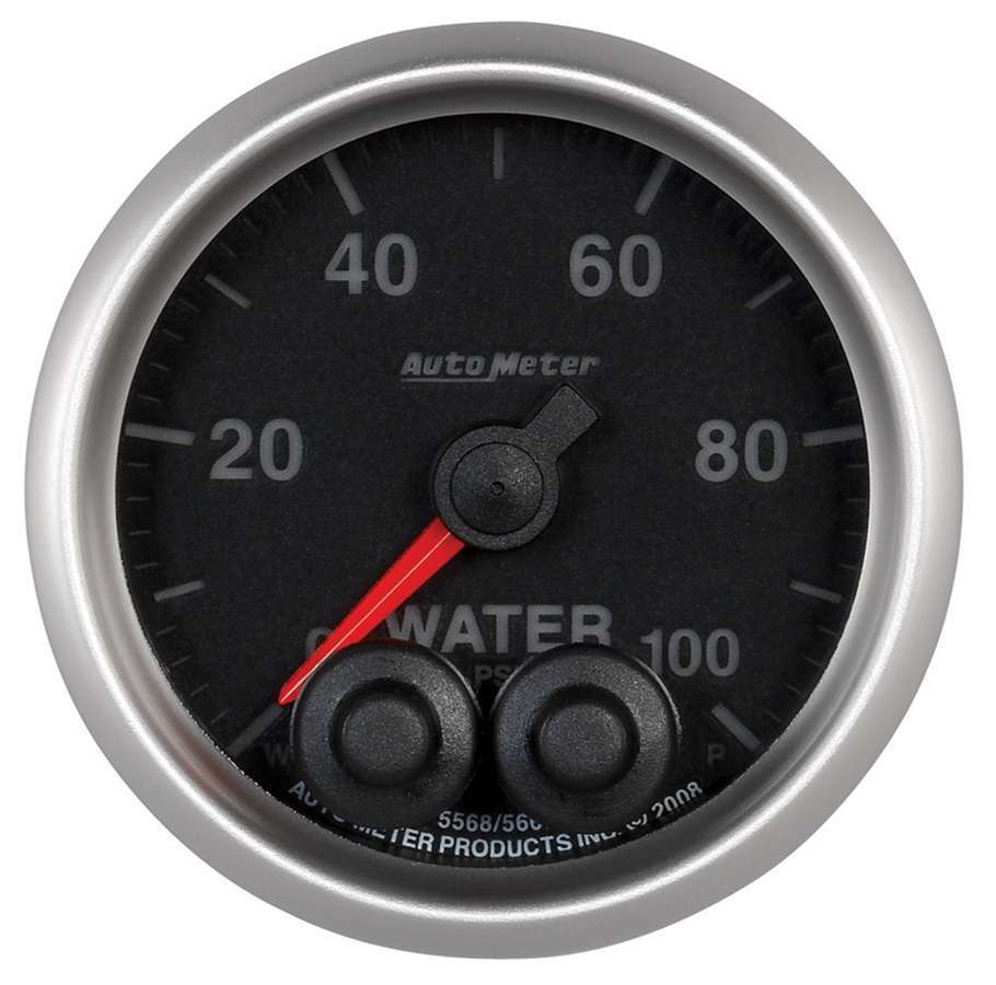 AutoMeter2-1/16 E/S Water Press. Gauge - 0-100psi