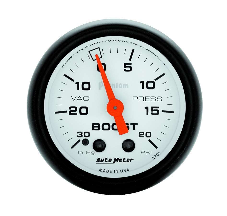 AutoMeter2-1/16in Phantom Boost / Vacuum Gauge