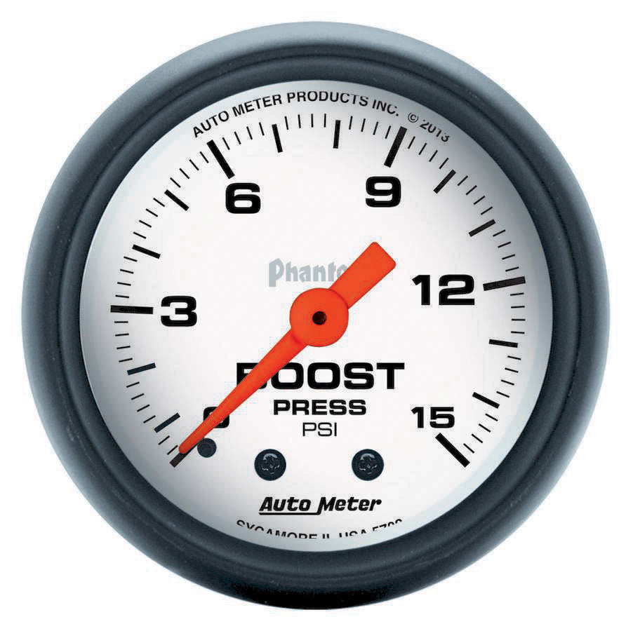 AutoMeter2-1/16 Phantom Boost Gauge 0-15psi