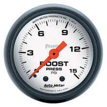 Load image into Gallery viewer, AutoMeter2-1/16 Phantom Boost Gauge 0-15psi