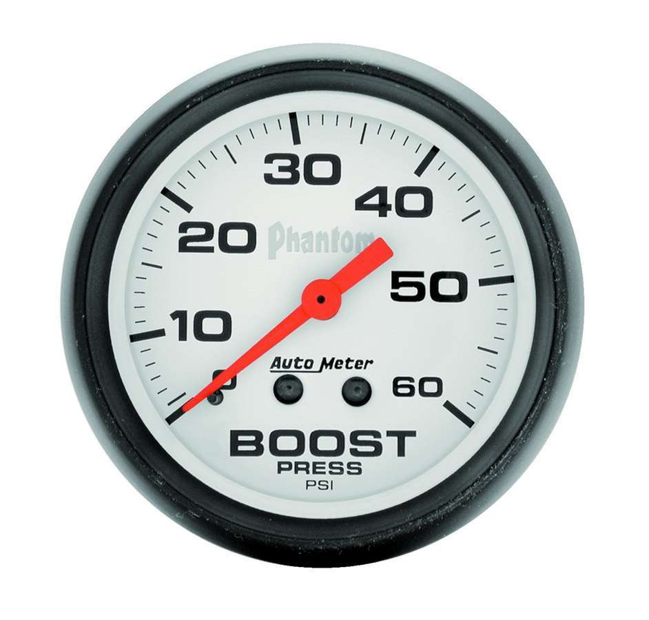 AutoMeter2-1/16 Phantom Boost Gauge - 0-60psi