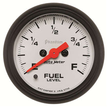 Load image into Gallery viewer, AutoMeter2-1/16in P/S Fuel Level Gauge