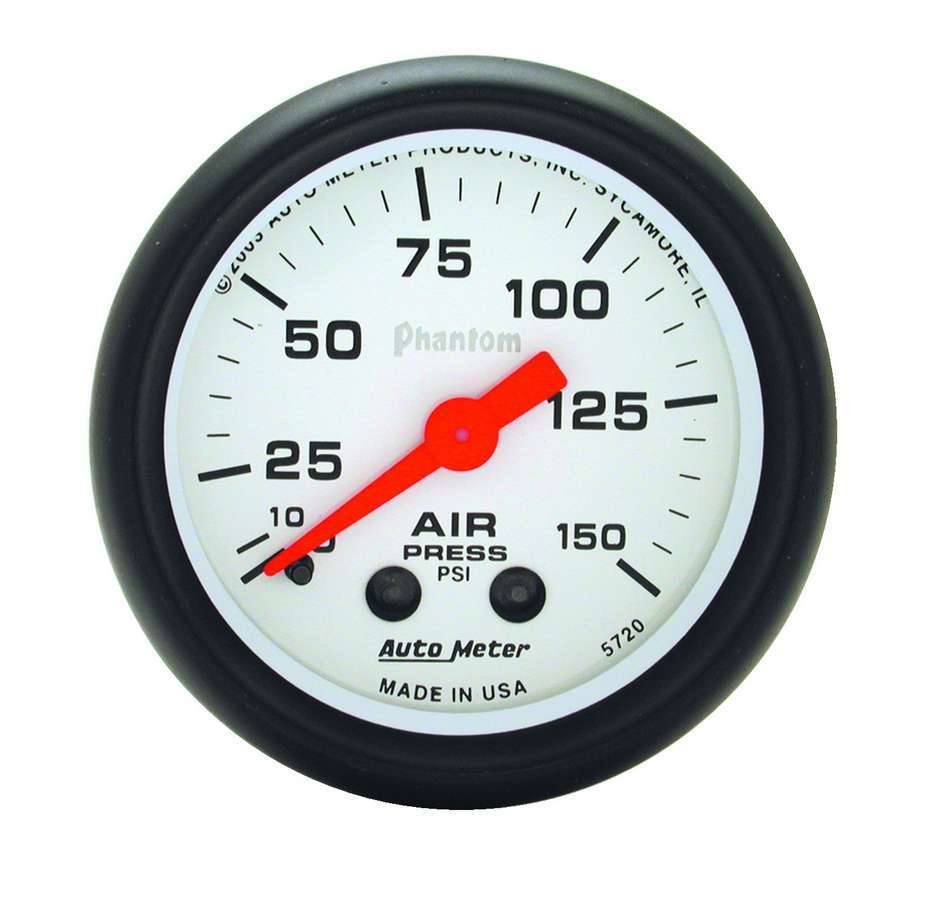 AutoMeter2-1/16 Phantom Air Press. Gauge 0-150psi