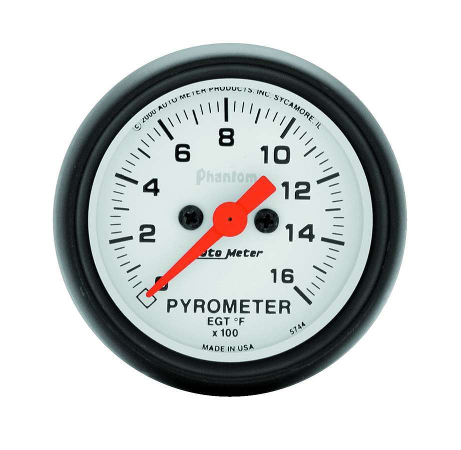 AutoMeter2-1/16in Phantom EGT Pyrometer Kit 0-1600