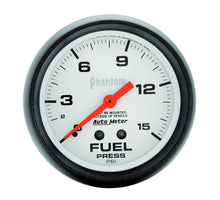 Load image into Gallery viewer, AutoMeter2-5/8in Phantom Fuel Press. Gauge 0-15psi