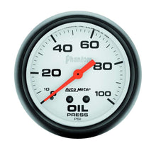 Load image into Gallery viewer, AutoMeter2-5/8in Phantom Oil Pressure Gauge 0-100psi