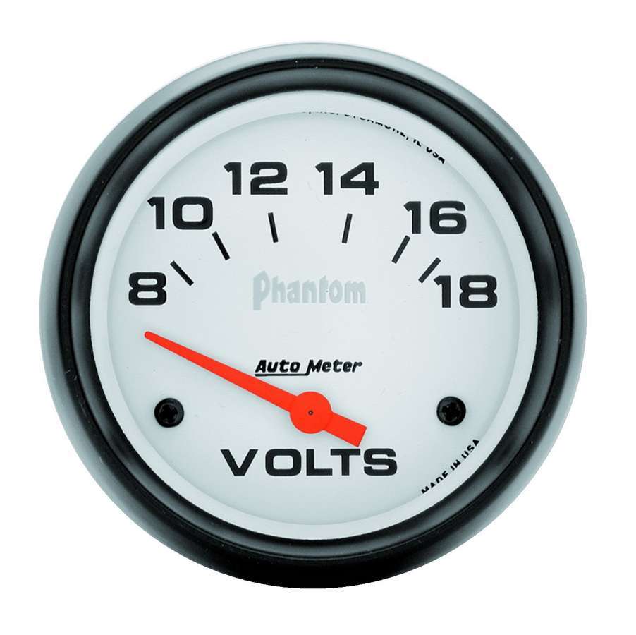 AutoMeter2-5/8in Phantom Voltmeter 8-18 Volts