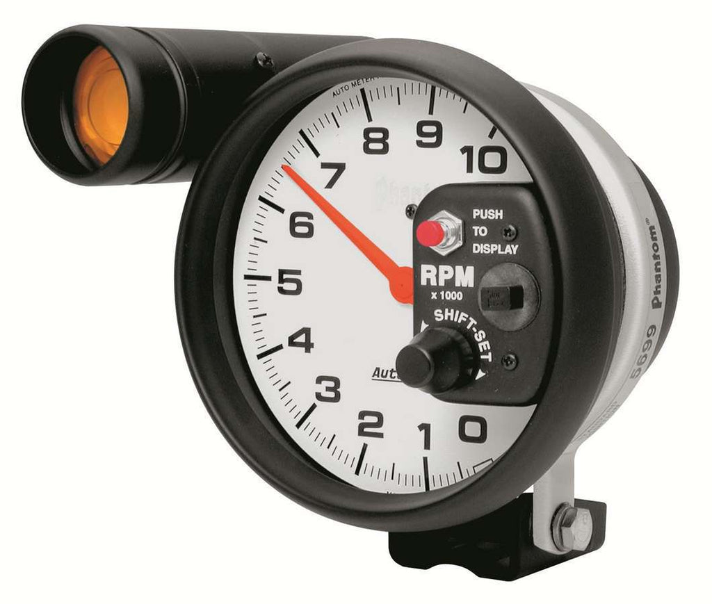 AutoMeter5in Phantom Shift-Lite Tach 10000 RPM