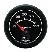 Load image into Gallery viewer, AutoMeter2-1/16 ES Oil Pressure Gauge - 0-100psi